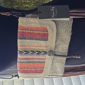 Myra Bag Delicate Hues Leather Hair On Bag